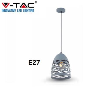 Lampadario Sospensione Grigio E27